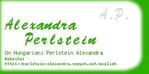 alexandra perlstein business card